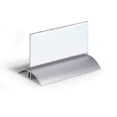 Durable Tischaufsteller, m. Alufuß, 61x150 mm, 2 St