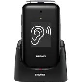 Brondi Amico Supervoice, Klappgehäuse, Dual-SIM, 7,11 cm (2.8"), 1,3 MP, 800 mAh, Schwarz