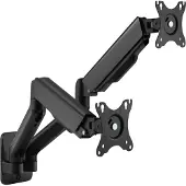 Equip 17"-32" Dual Monitor Wandhalterung, 18 kg, 43,2 cm (17"), 81,3 cm (32"), 75 x 75 mm, 100 x 100 mm, Schwarz