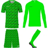 Uhlsport Progressive Torwart Trikot Set Herren - Neongrün / Schwarz