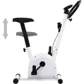 vidaXL Heimtrainer mit Riemenantrieb Weiß