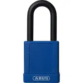 Brady Hochsicherheitsschloss, Aluminiumschloss mit Nylonschutz, mit Stahlbügel, Blau, 38mm Bügelhö