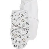 Meyco Pucktuch 2-pack 0-3 mnd Animal / Uni weiss