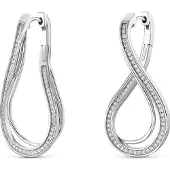 Jette Damen-Creolen 925er Silber 116 Zirkonia Jette Silber