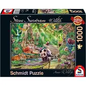 Schmidt Spiele Asiatische Tierwelt, Steve Sundram Wildlife, Puzzle, Erwachsenenpuzzle, 1000 Teile, 59962