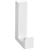 Siro MantelHaken Doradus GarderobenHaken 15x61mm, Haken ZN weiss glänzend