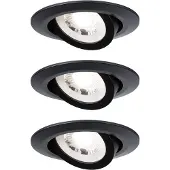 Paulmann 93367, Strahler Oberflächenbeleuchtung, Nicht austauschbare(s) Leuchtmittel, 1 Glühbirne(n), LED, 3000 K, Schwarz