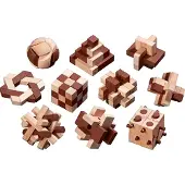 Philos Holzpuzzle Sortiment, Puzzlespiel, für 1 Spieler, ab 6 Jahren