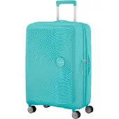 American Tourister Sounbox Spinner Expandable Koffer Harte Schale Blau 71,5 l Polypropylen (PP)