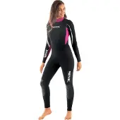 Seac Sub Neoprenanzug - Relax Lady 2, 2 mm - Schwarz/Pink - - XS - Xtra Small - Neoprenanzüge