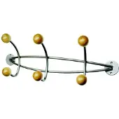Alco Wand-Kleiderhaken silber