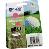 Epson Golf ball 34XL Golfball DURABrite Ultra Single Magenta Tinte, High (L) Yield, Magenta, Tinte auf Pigmentbasis, 10,8 ml, 1 Stück(e), Einzelpackung