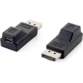 Equip DisplayPort auf Mini DisplayPort M/F Adapter, DisplayPort, Mini DisplayPort, Schwarz