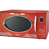 Melissa 16330128 Retro-Mikrowelle mit Grill 800 W 23 l Kindersicherung Creme