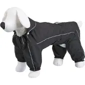 Kerbl Schwarz XS Hunderegenmantel - Wetterschutz für kleine Hunde