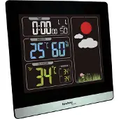 Technoline WS 6448, Schwarz, Innen-Thermometer, Außen-Thermometer, 120 mm, 24 mm, 120 mm