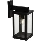 Brilliant Außenwandleuchte Gaia | Outdoorleuchte | Metall/Glas | schwarz | IP44 | 1x E27 max. 60 W