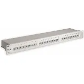 Goobay CAT 6 19-Zoll (48,3 cm) Patch Panel, 24 Port, (1 HE)