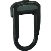 Hiplok D, U-Schloss, Schwarz, Gummi, Stahl, 1,3 cm, Schlüssel