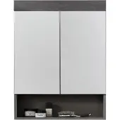 Trendteam Bad Spiegelschrank Runner/Moon Sardegna Rauchsilber Melamin 58 x 75 x 18 cm