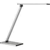 Unilux LED-Tischleuchte TERRA, 5 W, 500 lm, 4 Lichtstärken, dreh- und neigbar, faltbar, grau