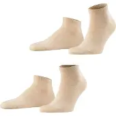 Falke Socken Happy Sneaker Herren Sand Melange (2er-Pack)-Schuhgröße 43 - 46