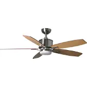 Fantasia Deckenventilator Prima Nickel 132 cm mit LED Beleuchtung