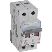 Legrand 406446 Lasttrennschalter DX3, 2-polig, 40A 400 VAC, Gebrauchskategorie AC-22A