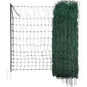 Kerbl Geflügelnetz Doppelspitze ohne Strom 2500 x 106 cm grün