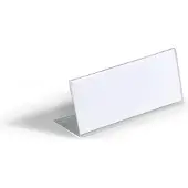 Durable Acryl-Tischnamensschild, L-Form, 61x150 mm,10 St.