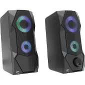 White Shark FLOW, 2.0 Kanäle, Kabelgebunden, 5 W, 180 - 20000 Hz, Schwarz
