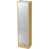 Hjh OFFICE PRO SIGNA R50 CE - Buche/Silber Rollladenschrank 5 OH Chromgriff Metall