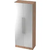 Hjh OFFICE PRO SIGNA G 7100 RE - Nussbaum/Silber 5 OH Schrank Relinggriff Kunststoff