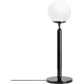 Opviq , Moderne Tischlampe E14, Schwarz und Creme, Metallkörper, 18x18x52 cm