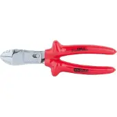 Ks Tools 1000V Kraft-Seitenschneider, matt verchromt, Länge 200 mm