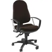 Topstar Trendy SY - Home Office Bürostuhl in Braun mit Armlehnen