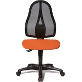 Topstar Bürostuhl Open Point P, OP100 G04 Stoff orange, Gestell schwarz