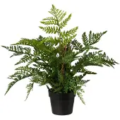 Creativ Green Kunstpflanze "Farn", grün, H:45cm Ø:35cm, Kunststoff, Kunstpflanzen, Kunstpflanze, im Kunststofftopf
