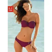 Buffalo Bügel-Bandeau-Bikini trendiger Look, mit abnehmbaren Trägern, mit geflochtenen Details