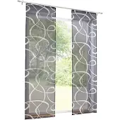 HEINE Schiebevorhang in grau-weiß | Gr.: 145-x-60-cm