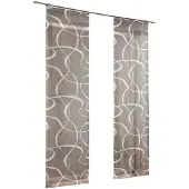 HEINE Schiebevorhang in taupe-weiß | Gr.: 145-x-60-cm