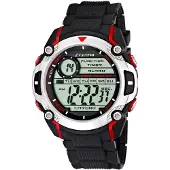 Calypso Herren Uhr Digital K5577/4 Kunststoff PUR Armbanduhr schwarz UK5577/4