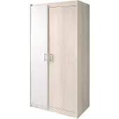 Parisot Kleiderschrank "Charly", weiß (akaziefarben, weiß), B:85cm H:179cm T:52cm, Schränke, Kleiderschrank