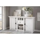 Home affaire Sideboard HOME AFFAIRE "California", weiß, B:152cm H:83cm T:45cm, Holzwerkstoff, Sideboards, Sideboard