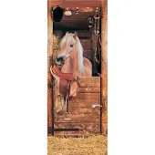 Papermoon Fototapete "Horse in Stable - Türtapete" matt