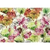 Komar Vliestapete "Vlies - Lotus - Größe 368 x 248 cm" bedruckt glatt Wohnzimmer, Schlafzimmer