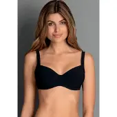 Rosa Faia Beach Unwattierter Bikini BH Sibel | Grösse: 36F | Farbe: Schwarz