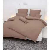 Janine Design Piano Bettwäsche-Garnitur Farbe taupe Größe 240x220 + 2x 80x80 cm