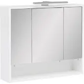 Welltime Spiegelschrank »Kimi«, BxHxT: 70 x 60,5 x 16 cm, 3-türig, weiß - weiss