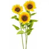 Creativ Green Kunstblume "XL", gelb, H:110cm, Kunststoff, Polyester, Kunstpflanzen, Kunstblume